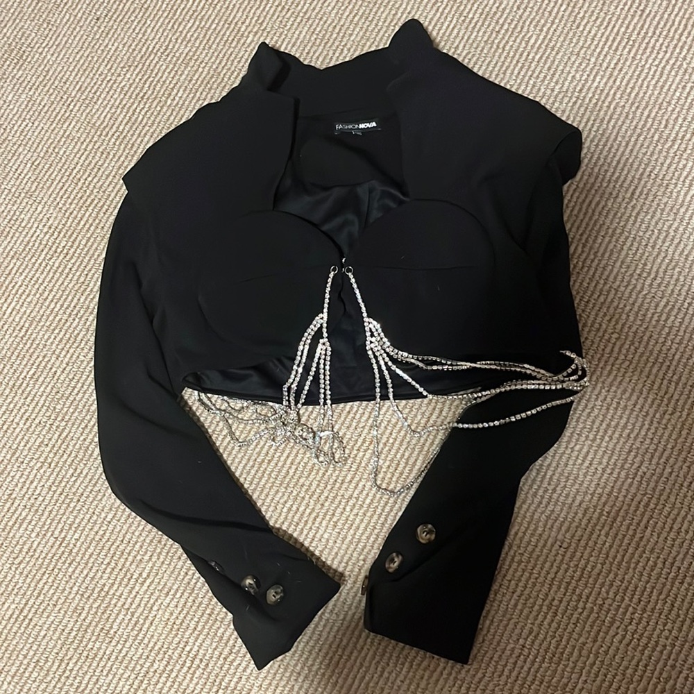 Fashionova trendy Cropped Blazer Jacket